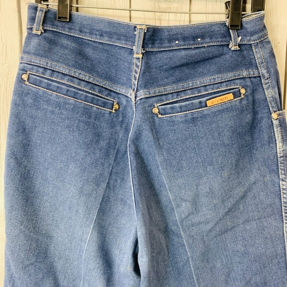 Women’s Gitano High Rise Denim Blue Jeans Zippern Pockets Size 14 W 28 L 27 - Picture 6 of 9